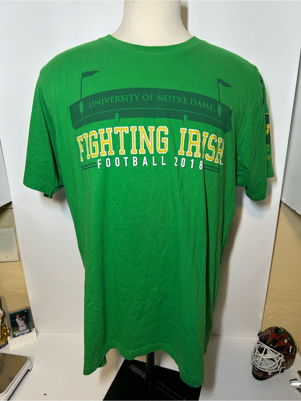 Fighting Irish Football 2018 Short Sleeve Tee - Green